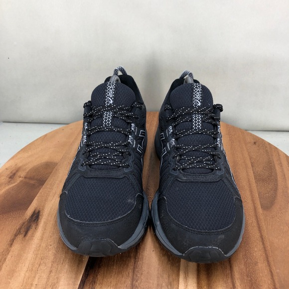 Asics Gel Venture 7 Womens Trail Running Shoes Black Grey Size 10 Hiking Outdoor - Picture 2 of 8